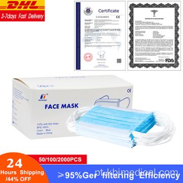 Máscara facial Meducal para proteção contra gripe